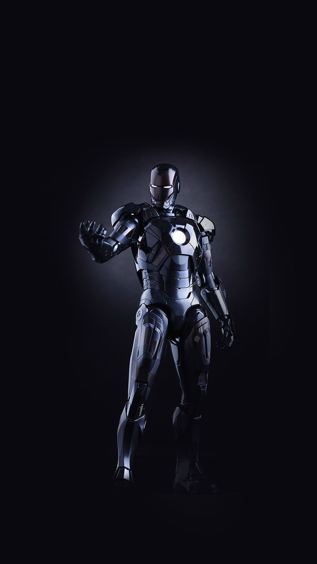 Ironman Dark Figure Hero Art Avengers iPhone 8 Wallpaper Free