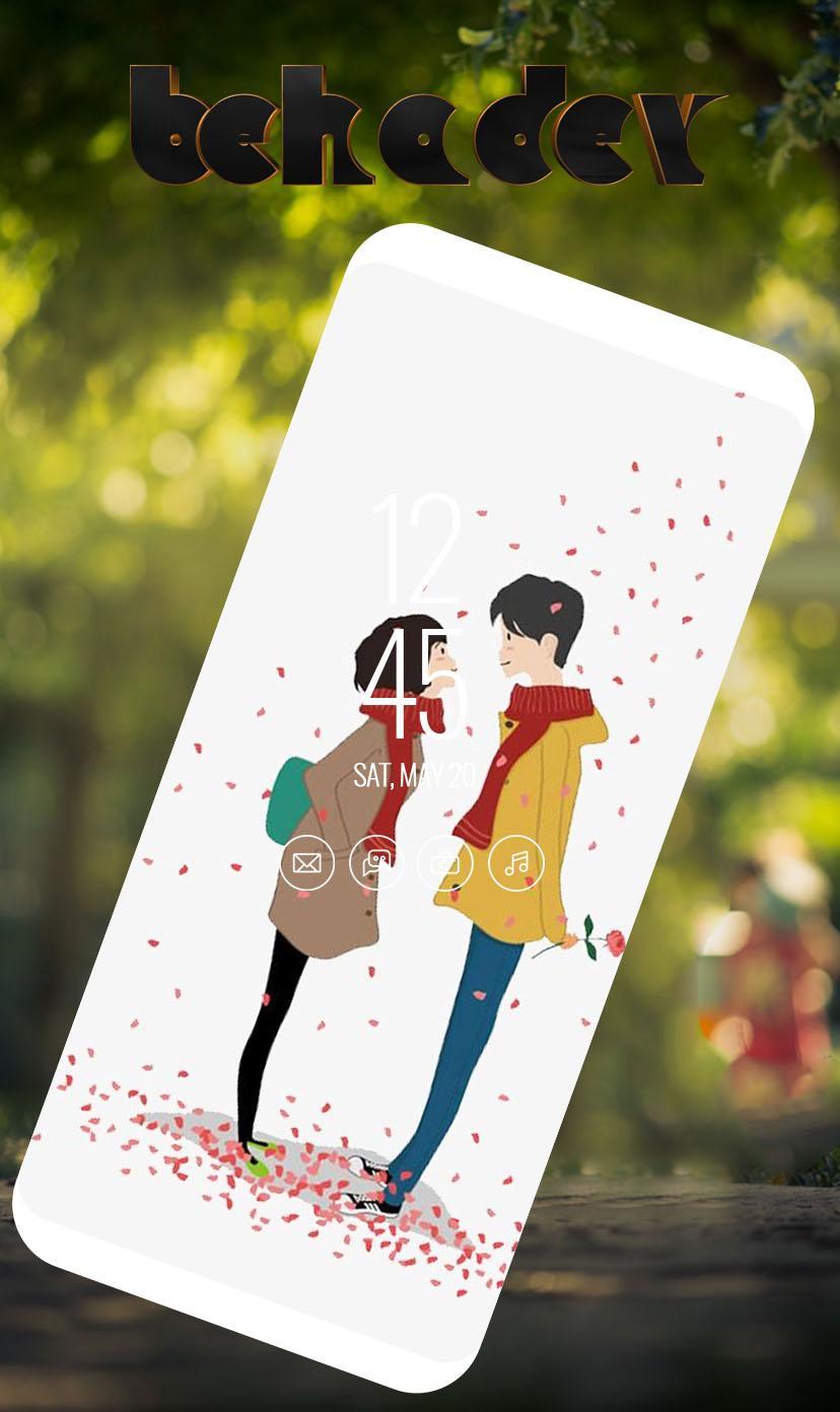 Cartoon Couple Wallpaper HD for Android