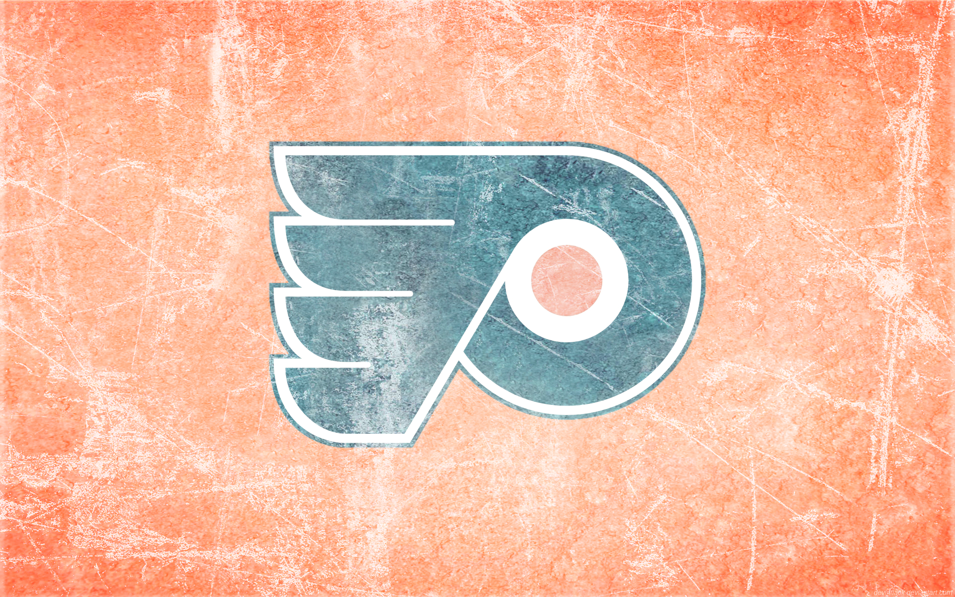 Download Philadelphia Flyers Black Logo Wallpaper