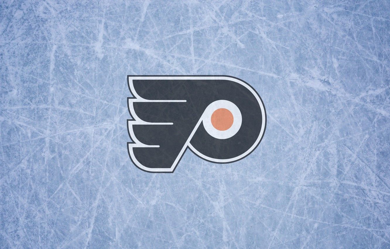 Wallpaper ice, wing, emblem, Philadelphia Flyers, The Philadelphia