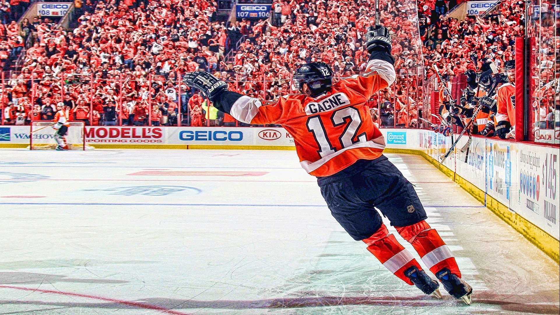 Simon Gagne. Hockey picture, Ice hockey, Philadelphia flyers