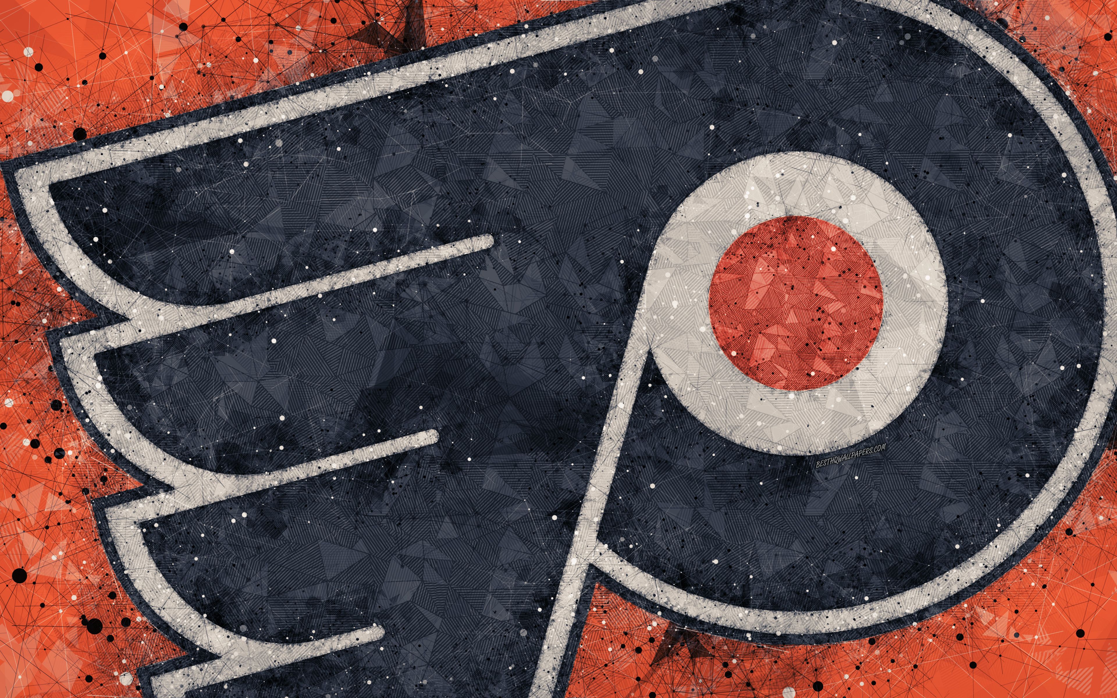 Download wallpaper Philadelphia Flyers, 4k, American hockey club