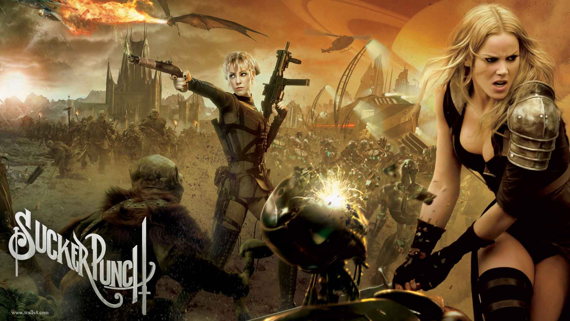 Free Sucker Punch Abbie Cornish and Jena Malone Wallpaper