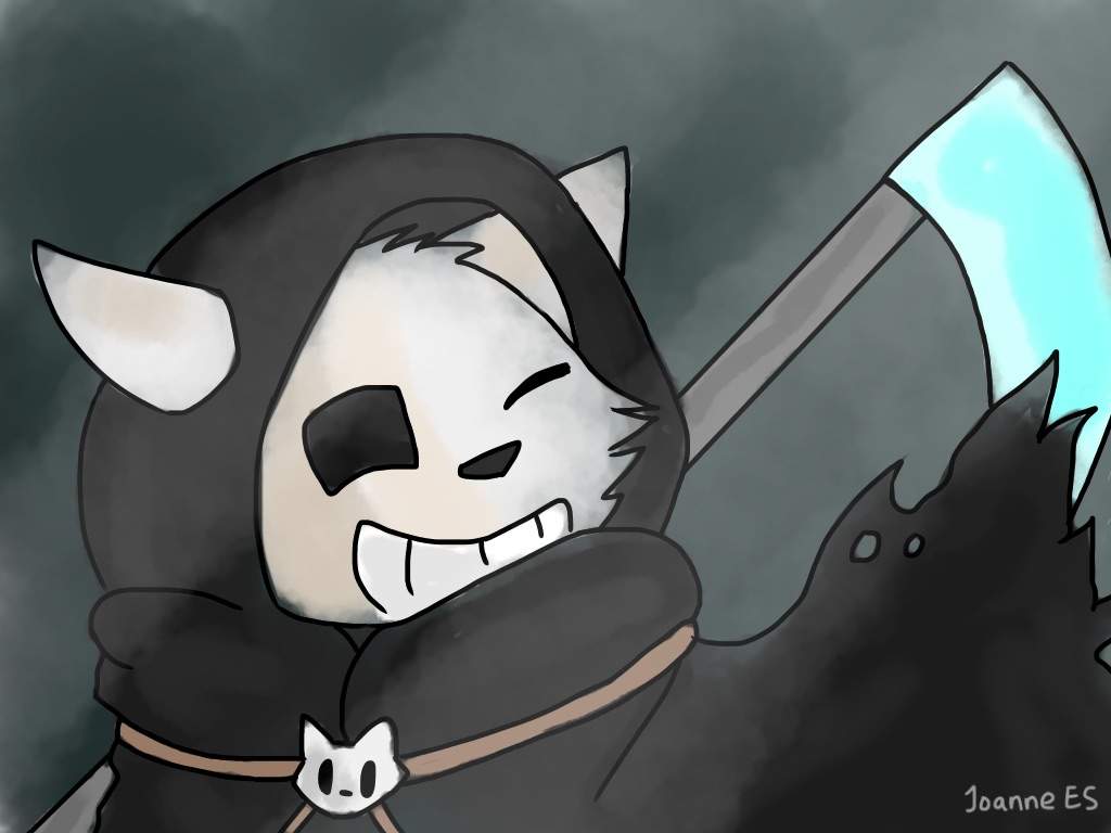 Reaper sans, cat sans, undertale, HD phone wallpaper