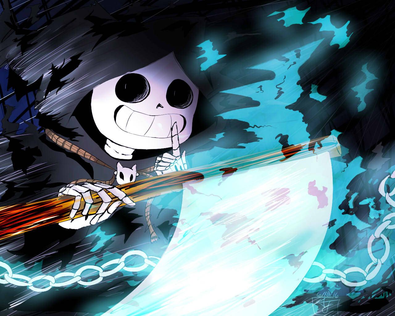 Reapertale Sans Wallpapers - Wallpaper Cave