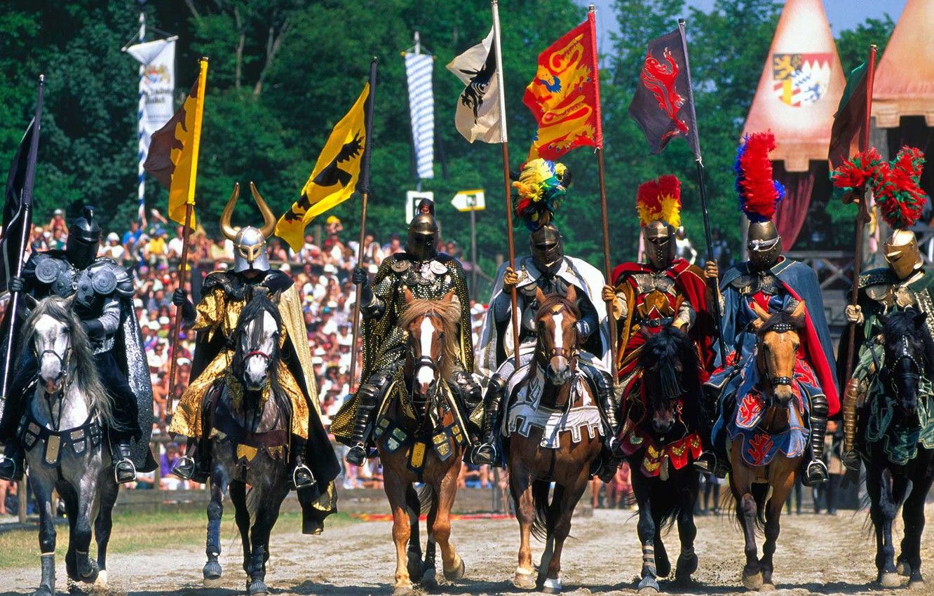 Wallpaper Germany, Bayern, knights, Kaltenberg, joust image