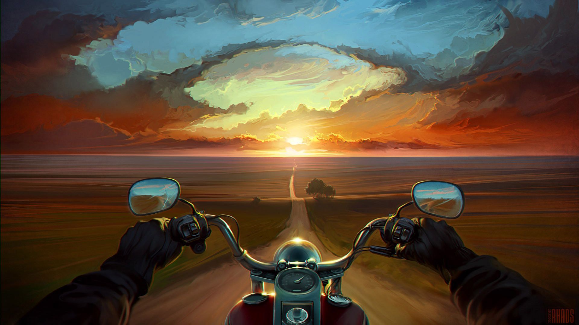 Biker Art Wallpapers - Wallpaper Cave