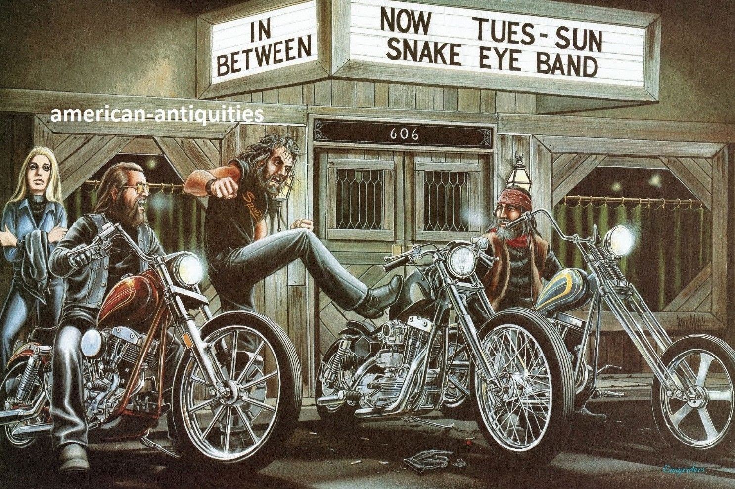 Free download Dave David Mann Biker Art Motorcycle Poster Printjpg