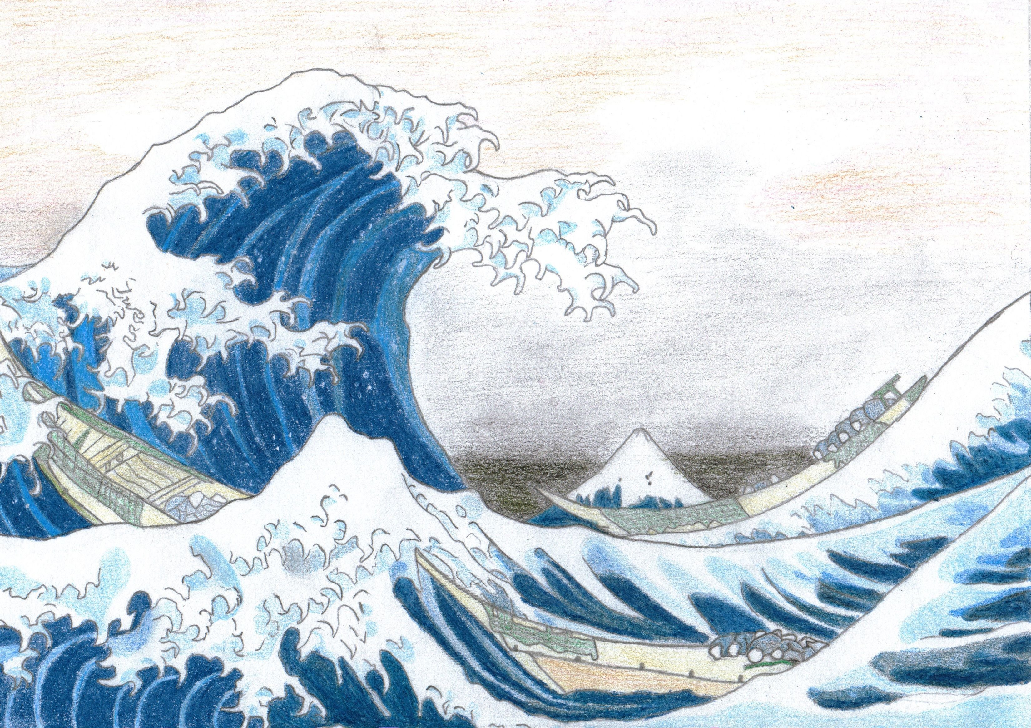 The Great Wave Off Kanagawa Hd Wallpapers - Wallpaper Cave