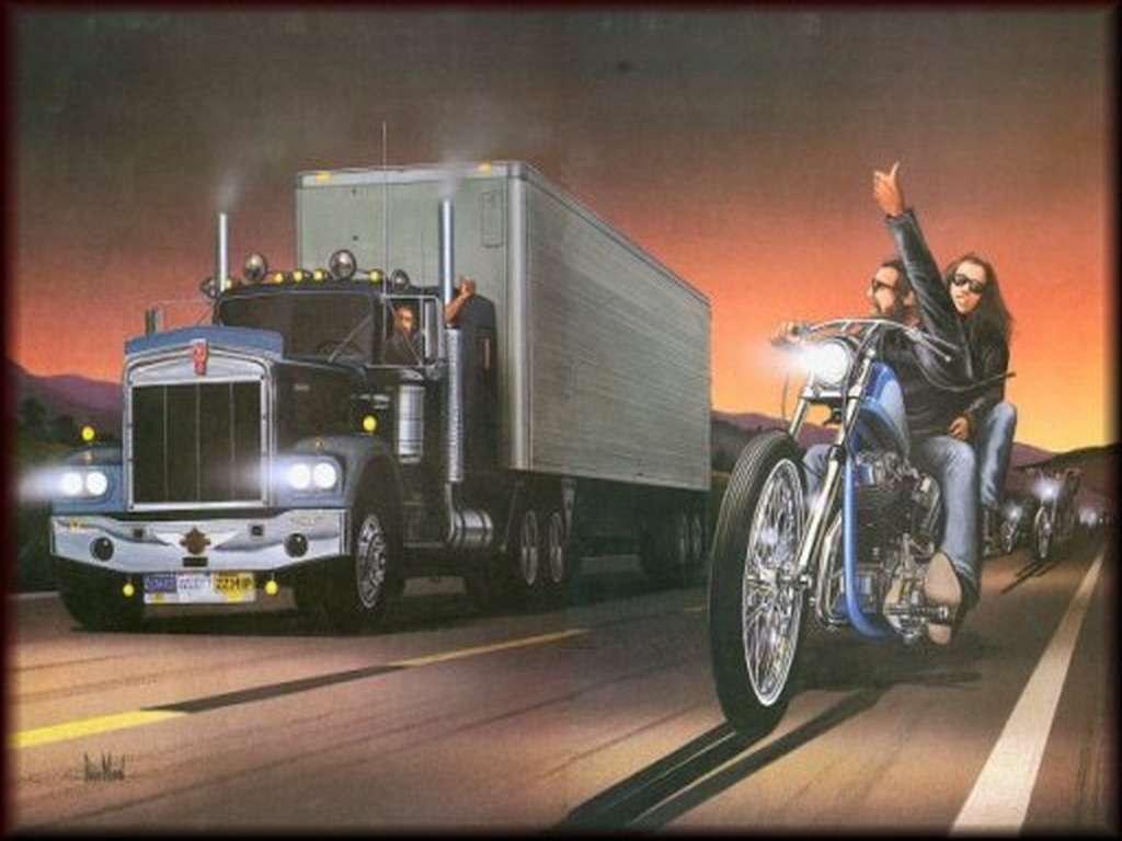 Free David Mann Biker Wallpaper