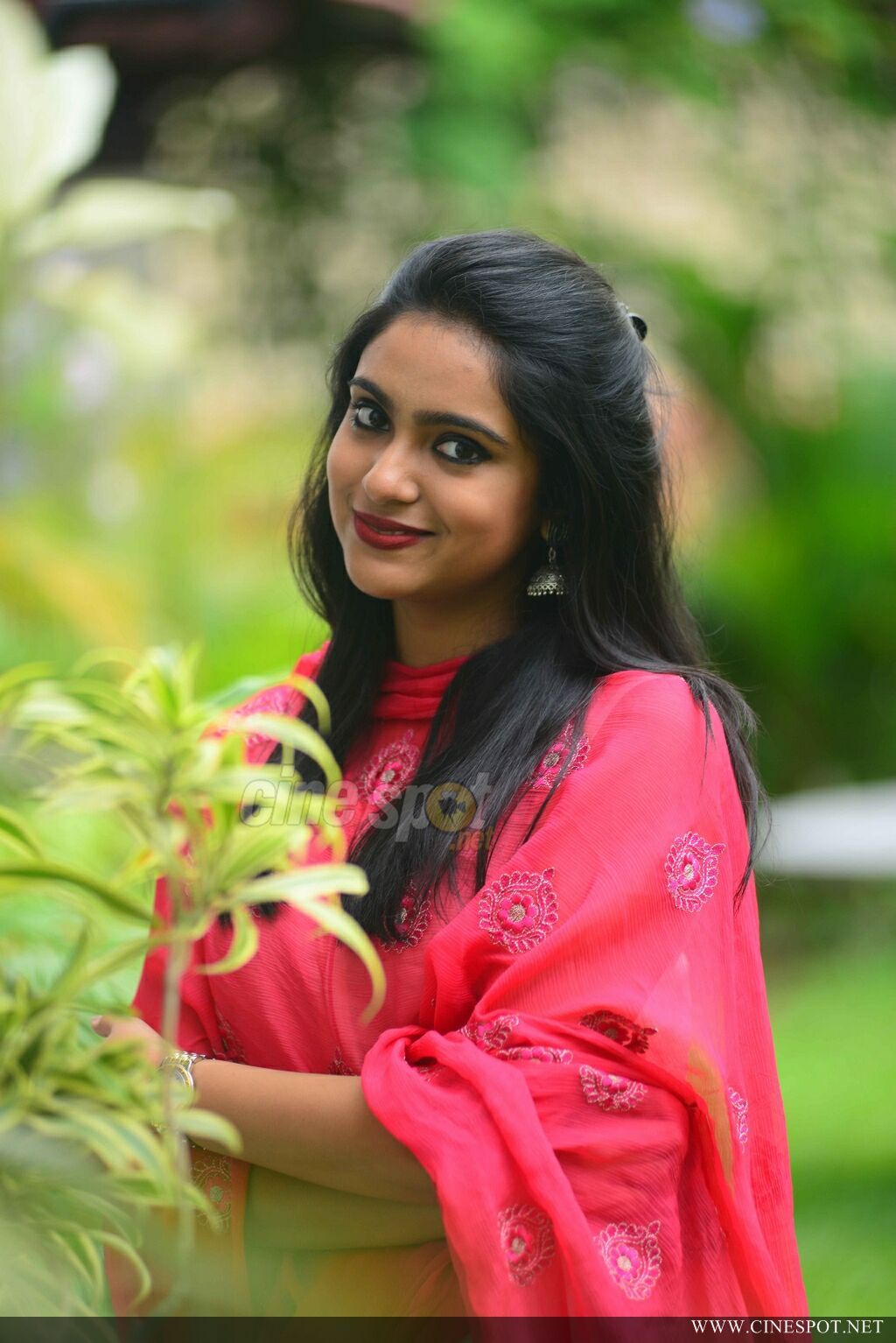 Sana Althaf at Basheerinte Premalekhanam Promo Meet