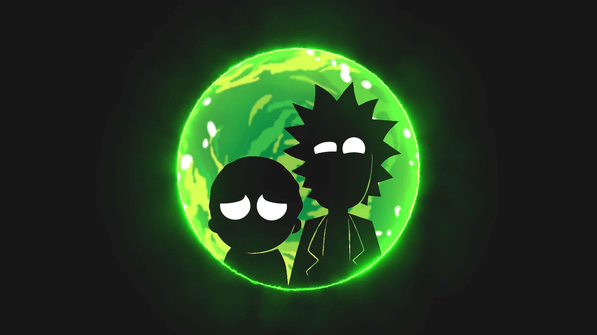 Rick And Morty Wallpaper Lovely Rick And Morty Pics HD Green Black Silhouette. Cartoon wallpaper, Live wallpaper iphone, Live wallpaper