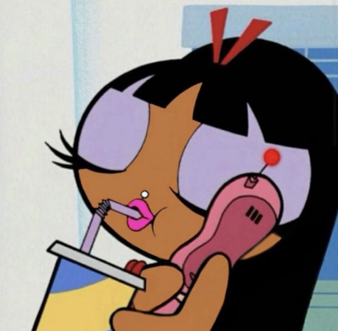 Power puff aesthetic. Cartoon profile picture, Black girl