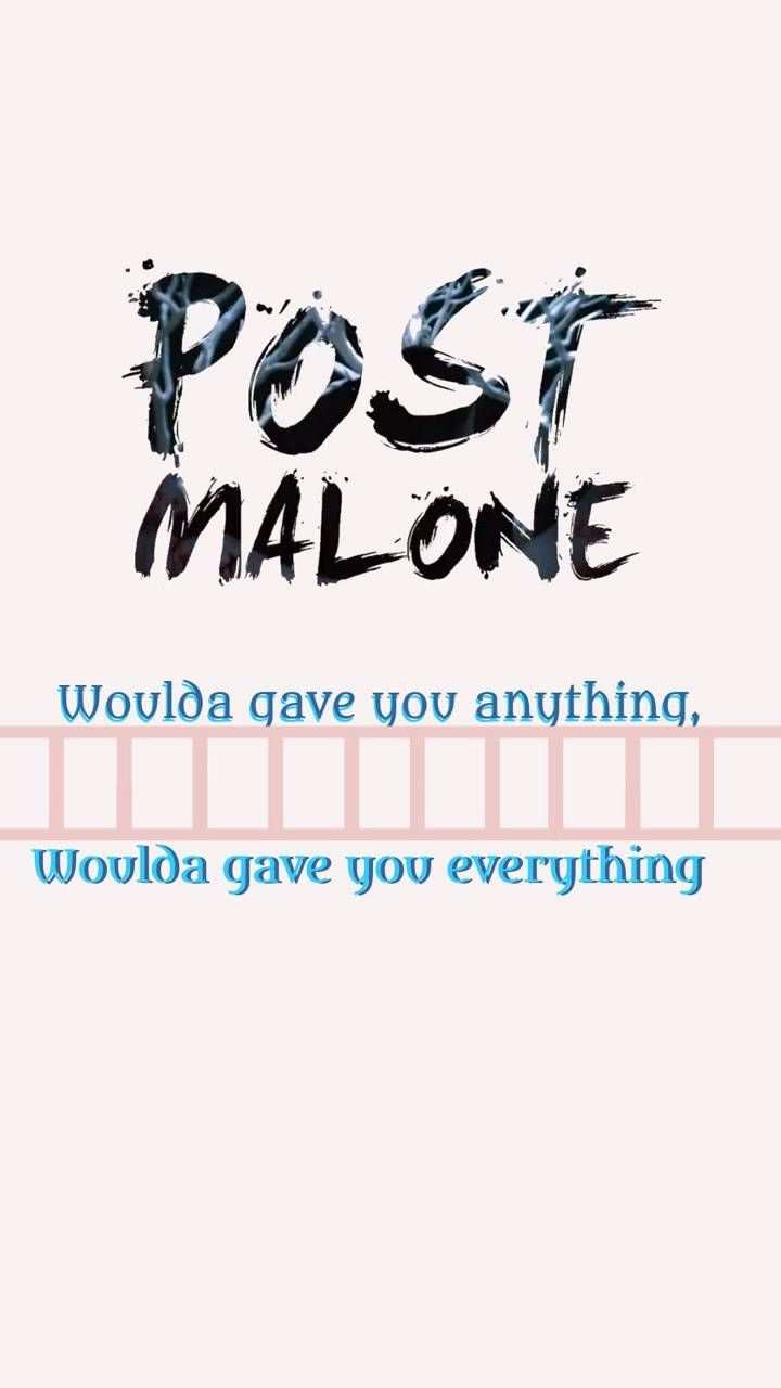 Post Malone quote wallpaper