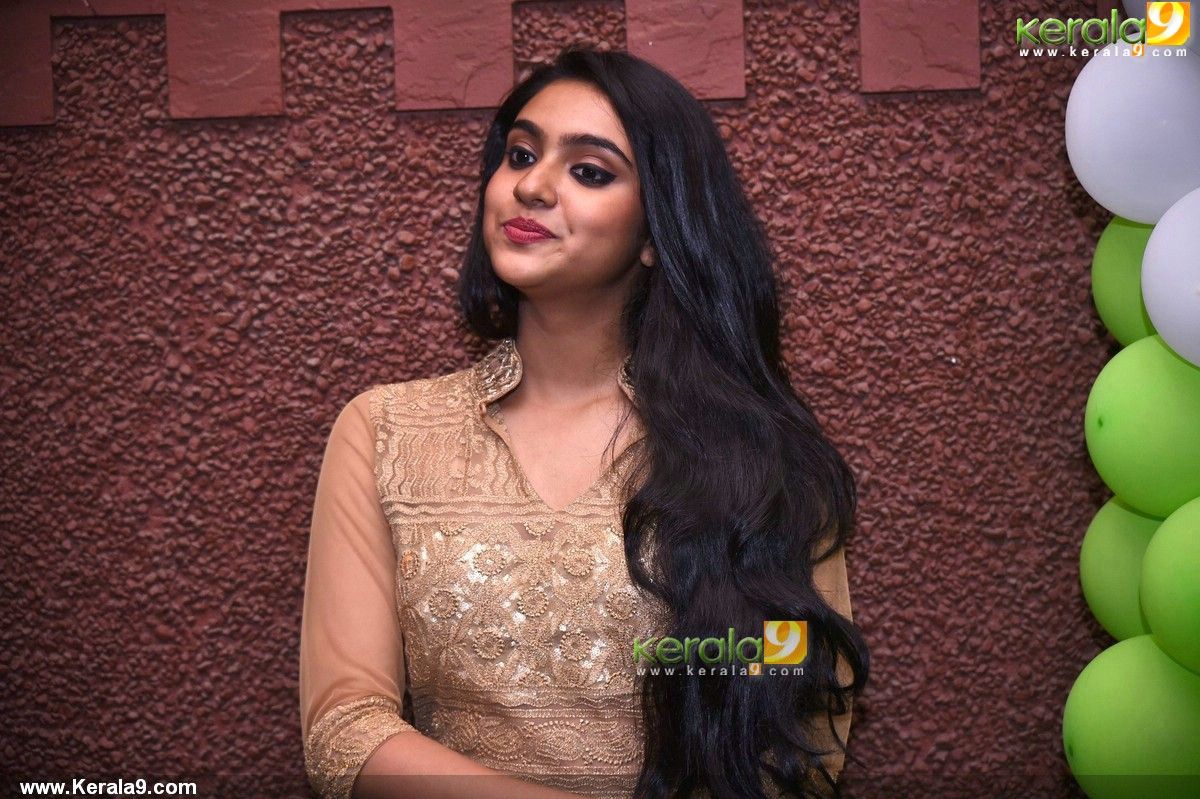 Sana althaf at basheerinte premalekhanam movie pooja picture