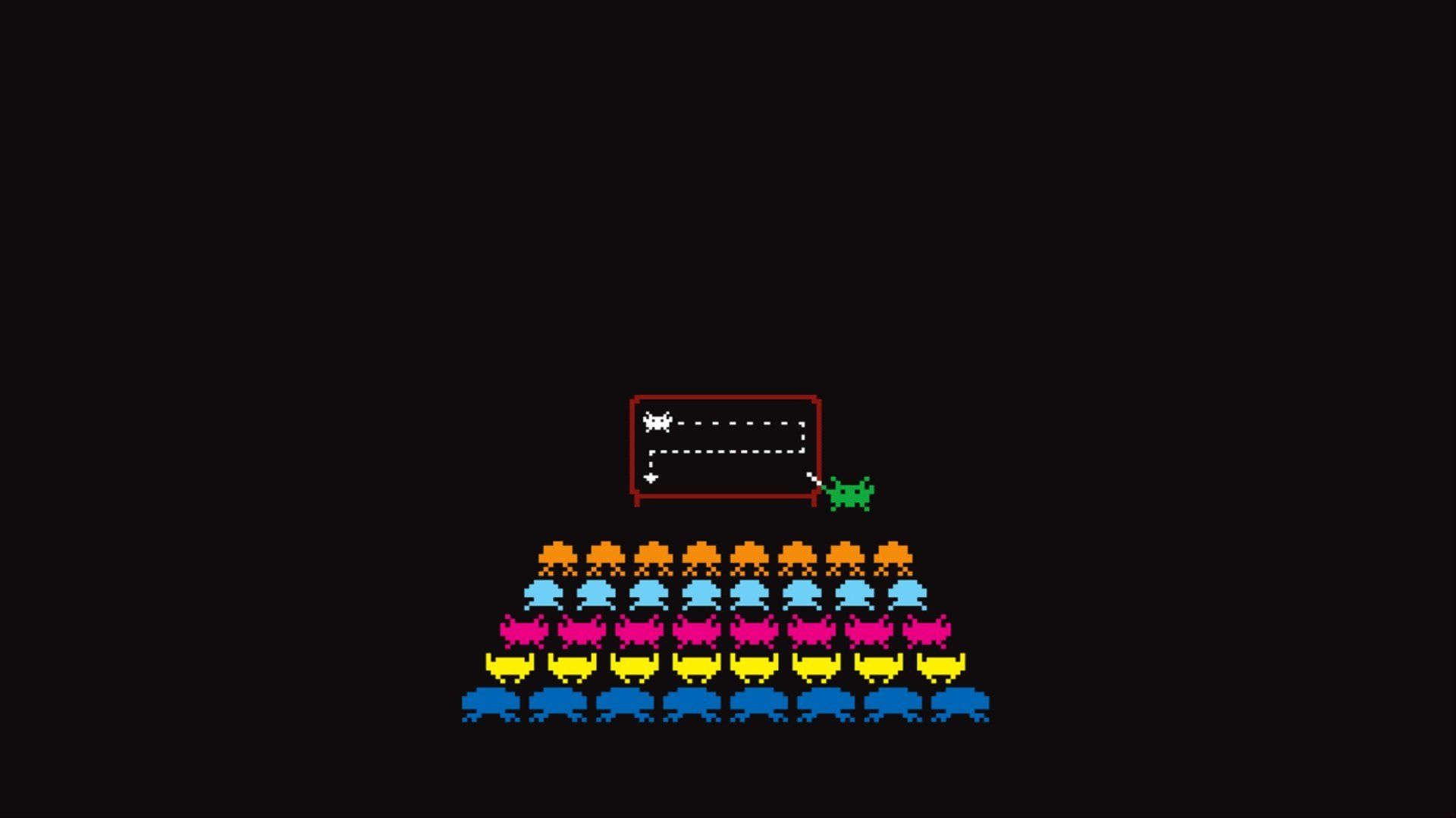 Space Invaders, Atari, Minimalism HD Wallpaper / Desktop