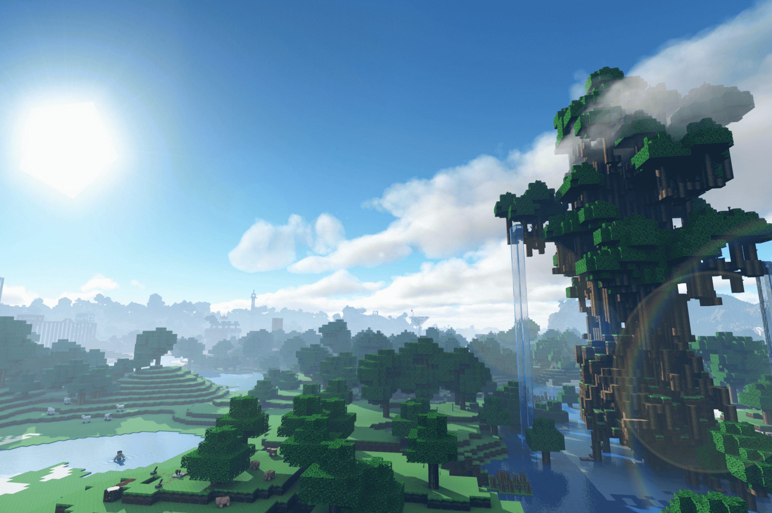 Minecraft Background For Pc - Minecraft, Shaders Wallpapers HD