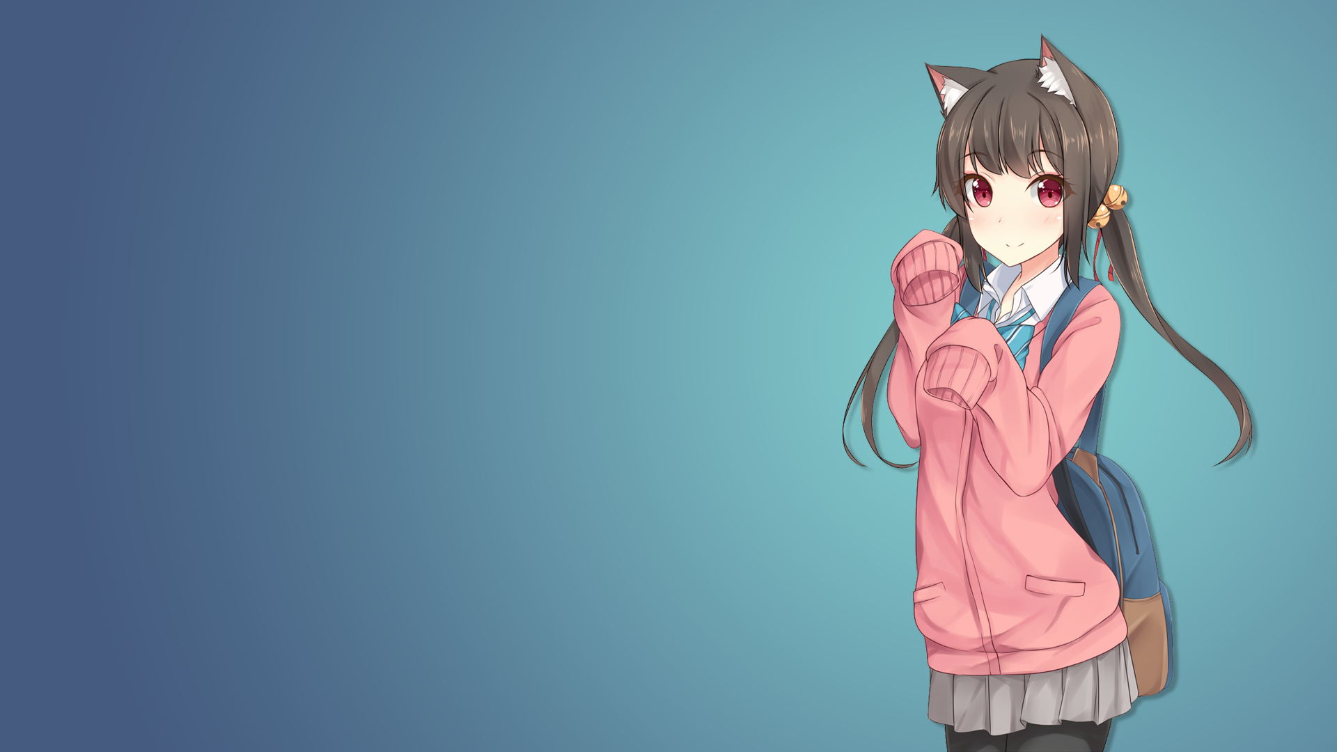 Free download school uniform anime girls cat girl original