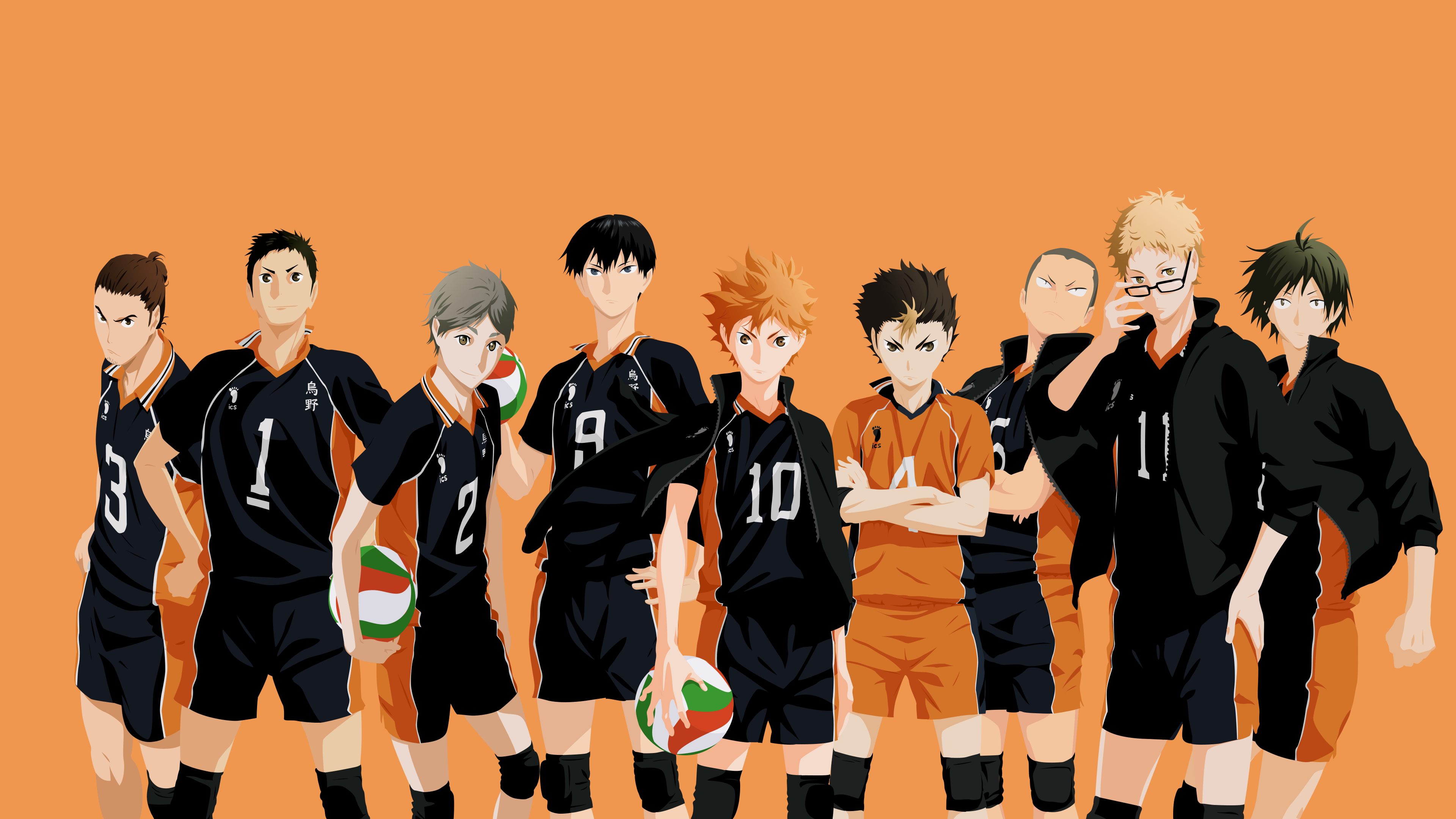 Karasuno Volleyball Team Desktop Wallpaper. Haikyuu