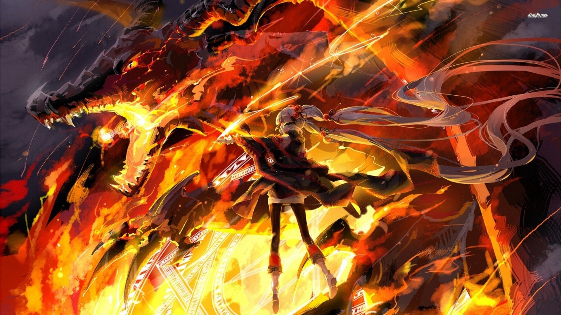 100+] Anime Fire Wallpapers