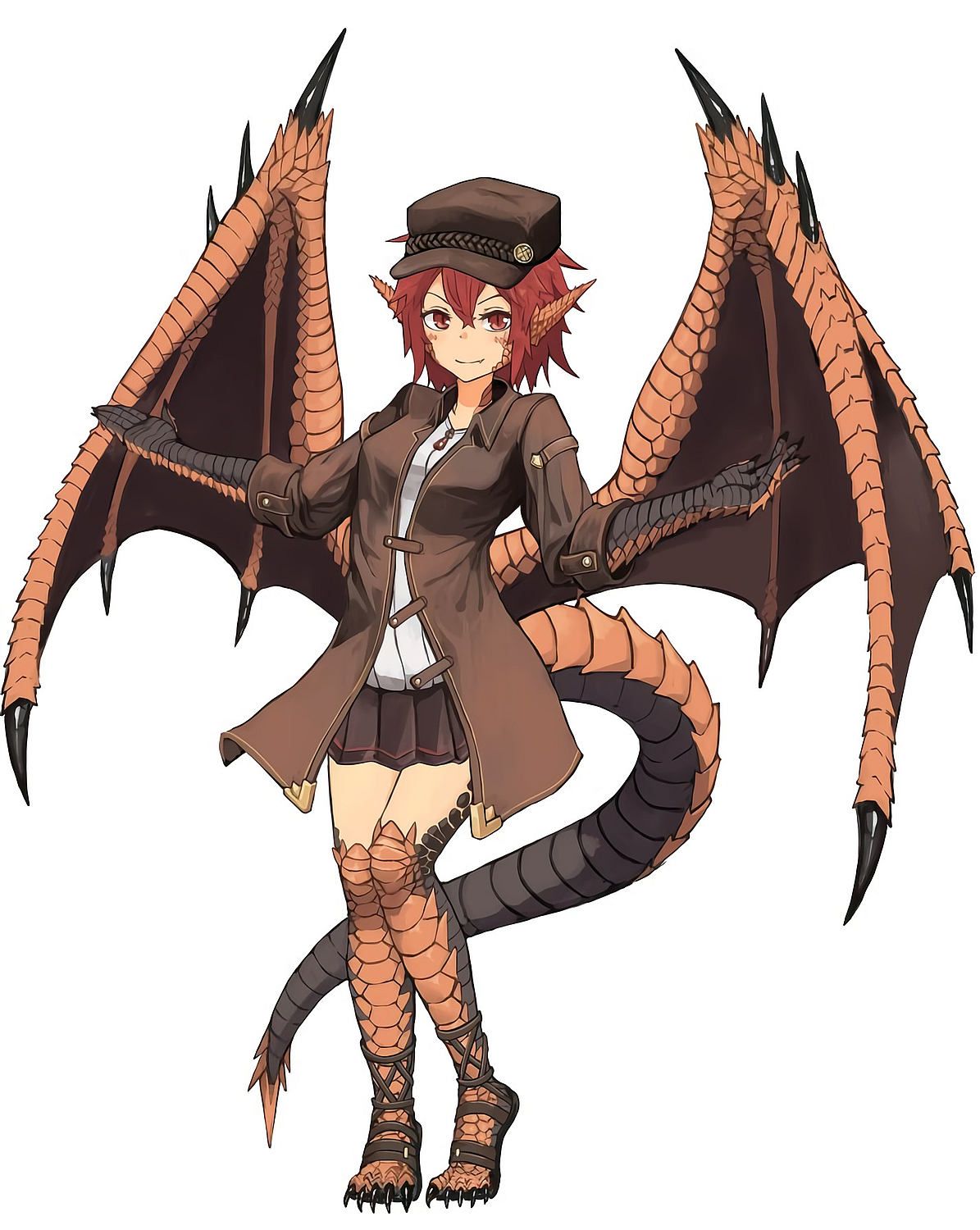 Kawai dragon girl: monster anime character [Artist: Hitokuirou] anime characters Clan [anime pics & digital art]