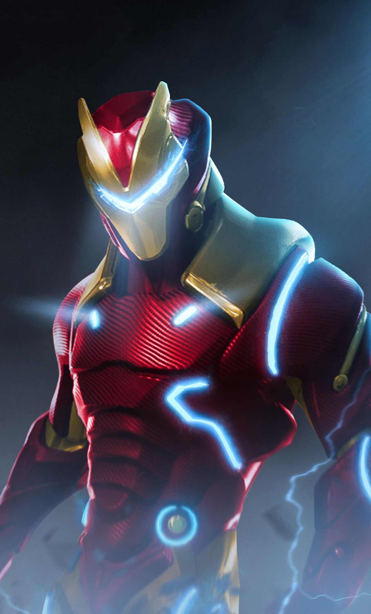 Fortnite X Marvel Iron Man iPhone HD 4k Wallpaper
