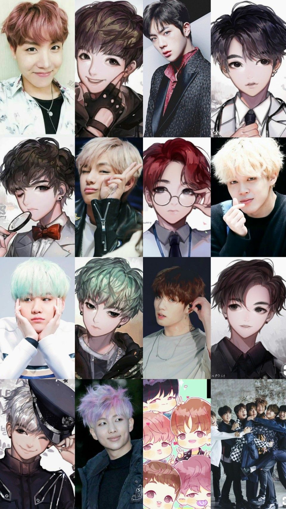  BTS  Cute Anime  Wallpapers Wallpaper Cave