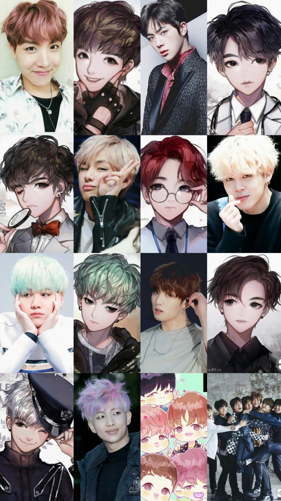 BTS Cute Anime Wallpapers - Wallpaper Cave