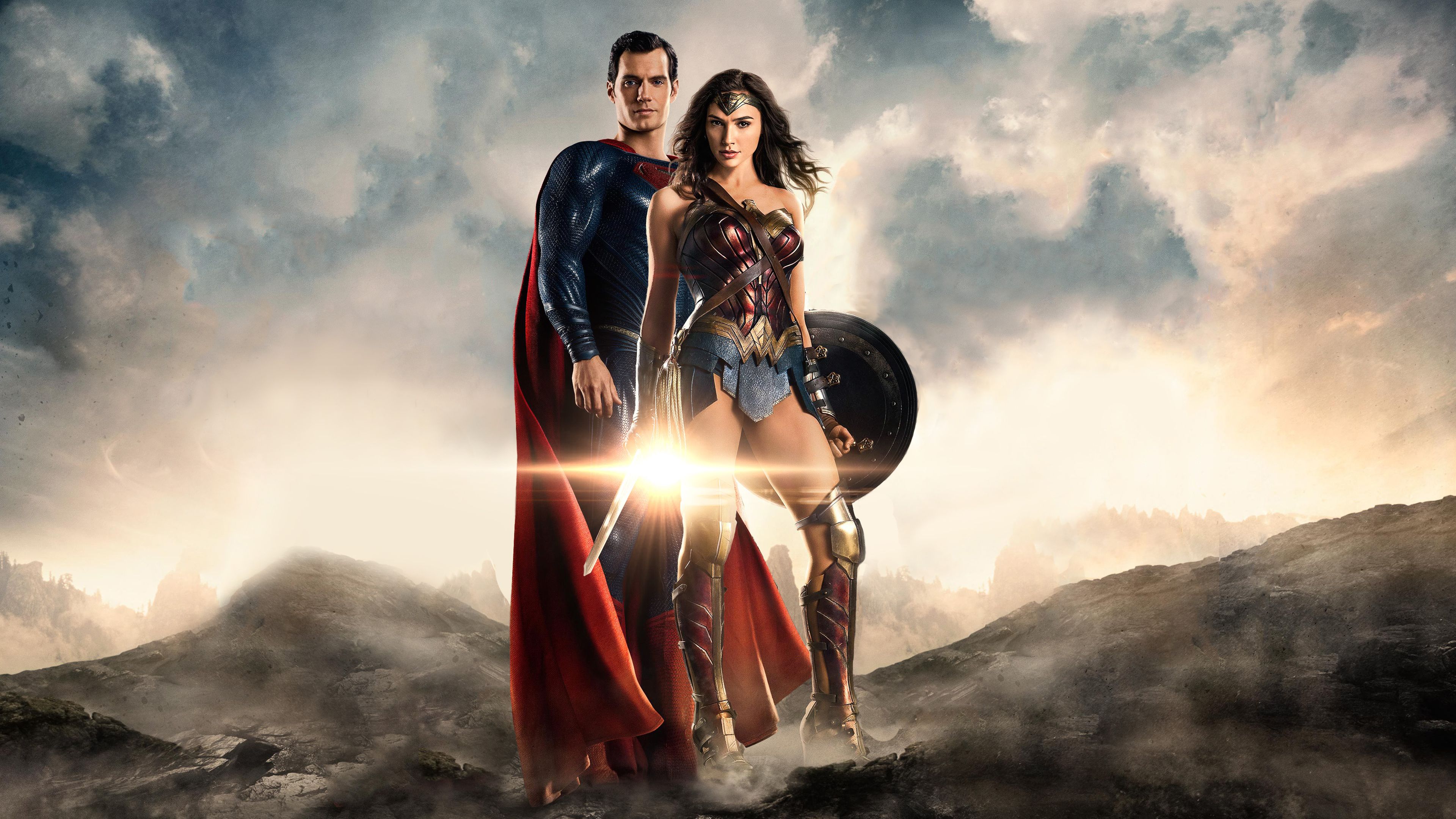Wallpapers Justice League, Superman, Wonder Woman, 4K, Movies,