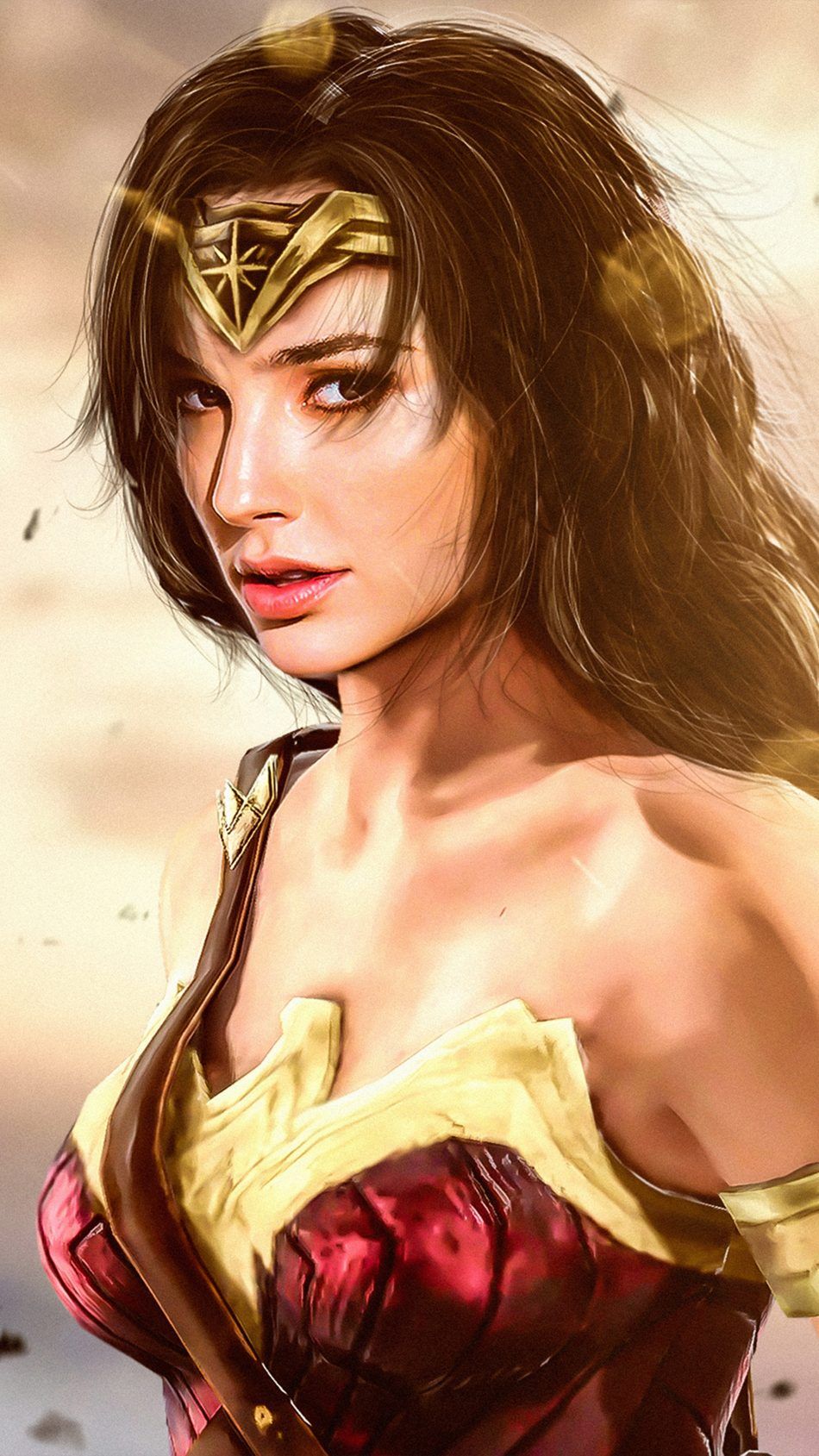 Wonder Woman Cosplay Artwork Free 4K Ultra HD Mobile Wallpaper