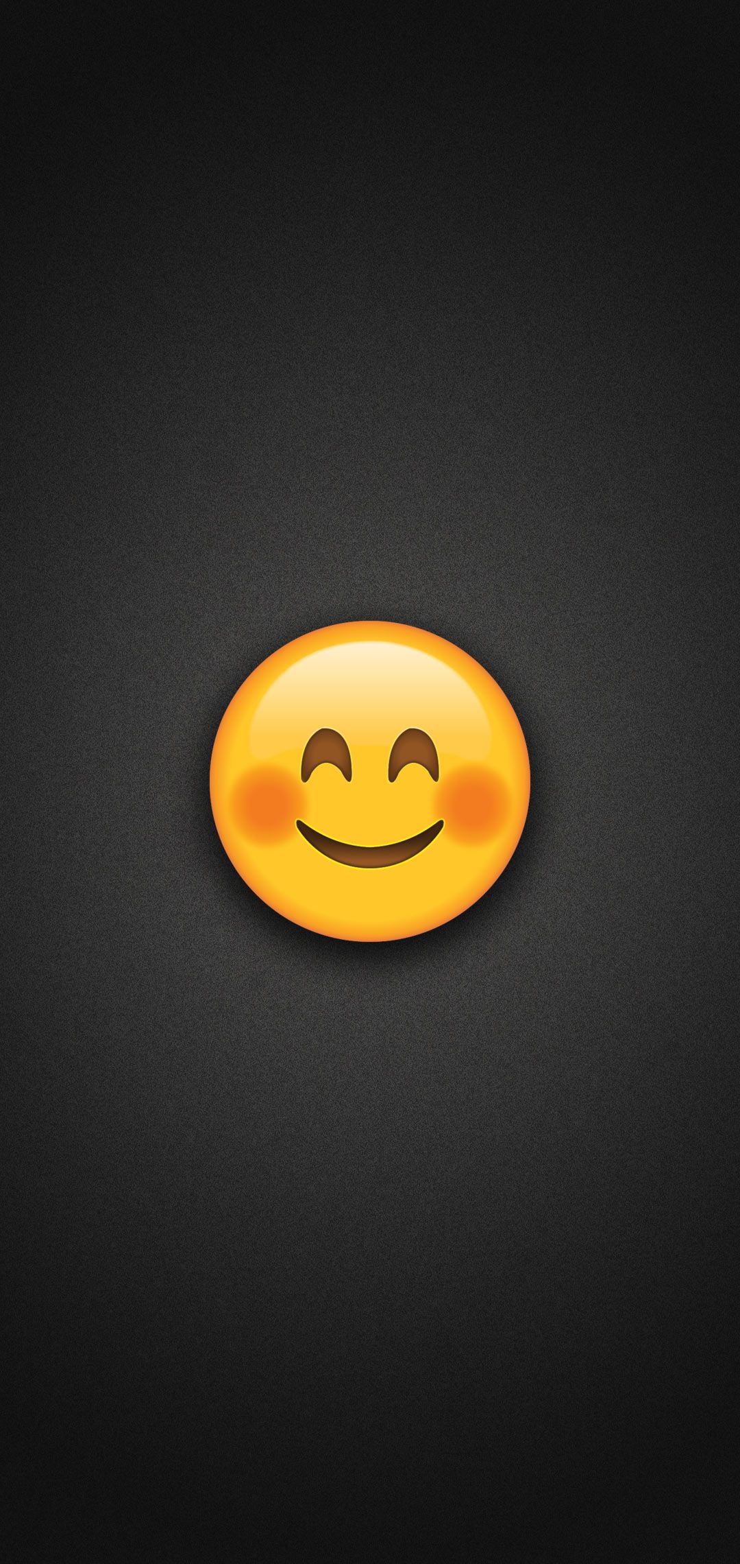 Smiling Face Emoji with Blushed Cheeks Phone Wallpaper