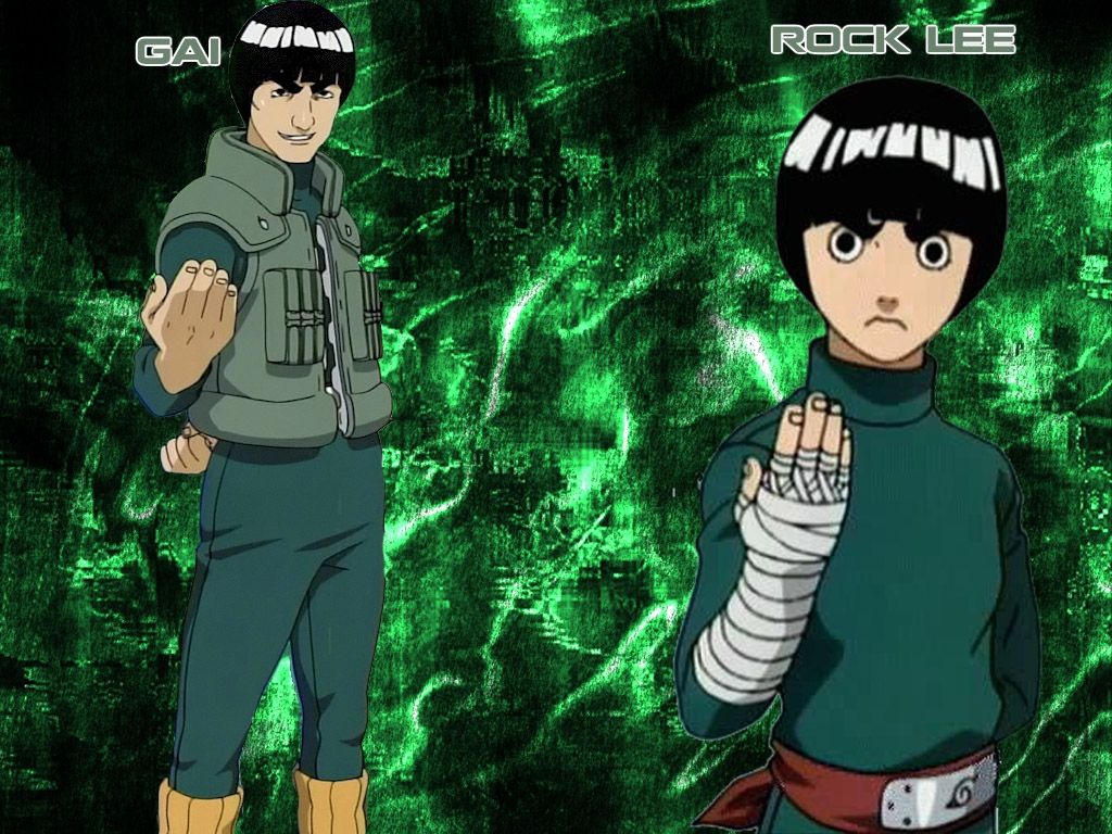 Download 1024x768 Maito Gai and Rock Lee Wallpaper