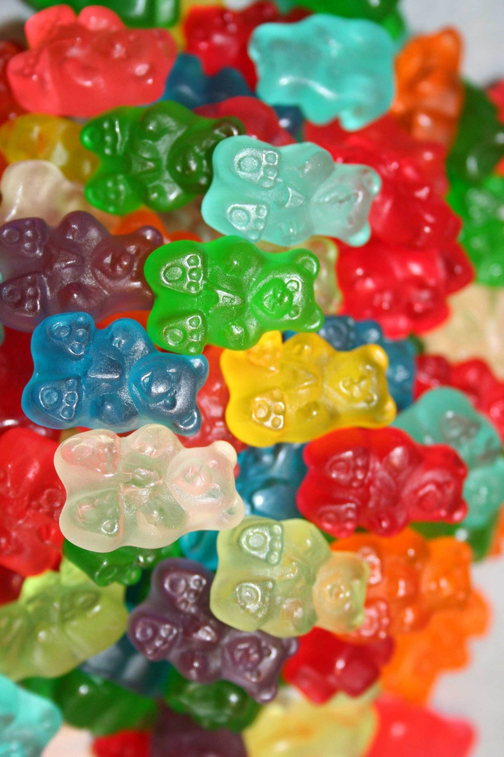 Gummy bears. Candy, Colorful candy, Gummy bears