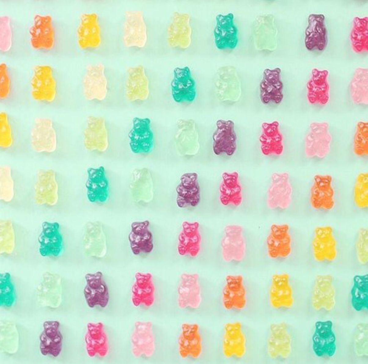 a e s t h e t i c. Mint background, Gummy bears