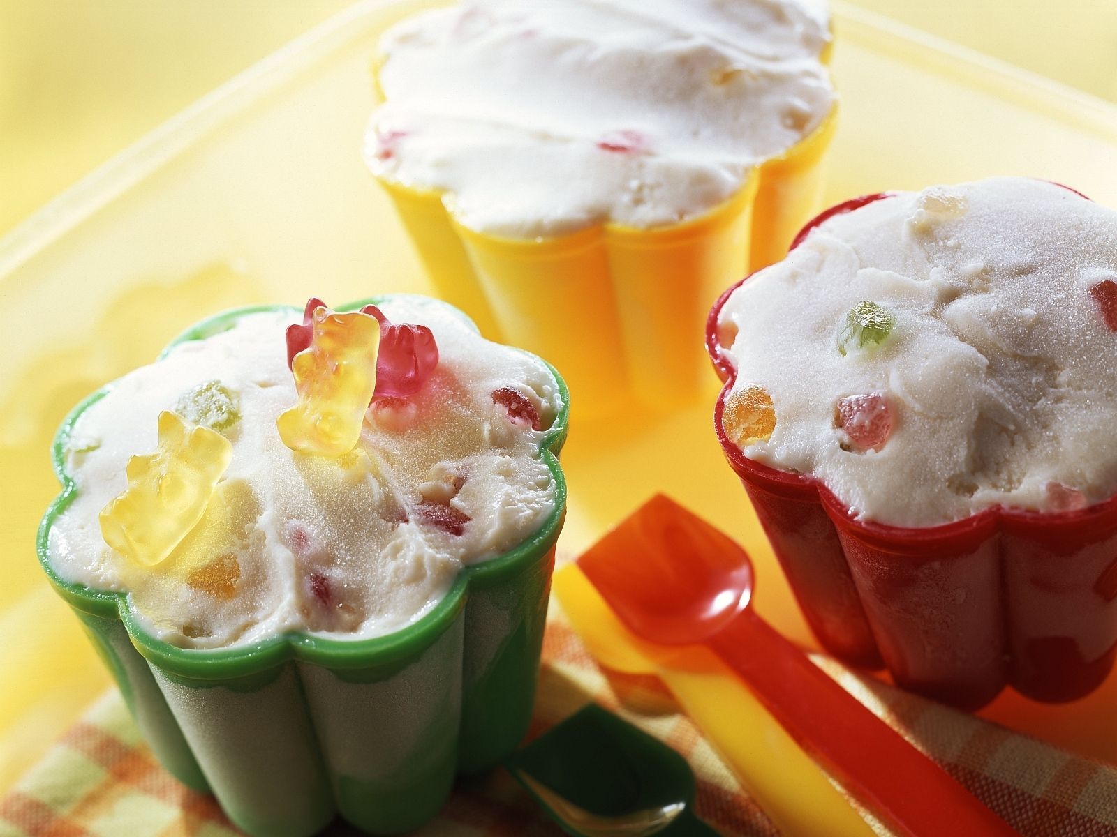 Homemade Gummy Bear Ice Cream recipe. Eat Smarter USA