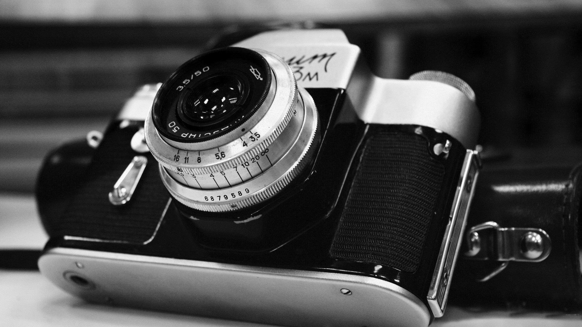 Camera Black And White Photography HD Wallpaper County Auto