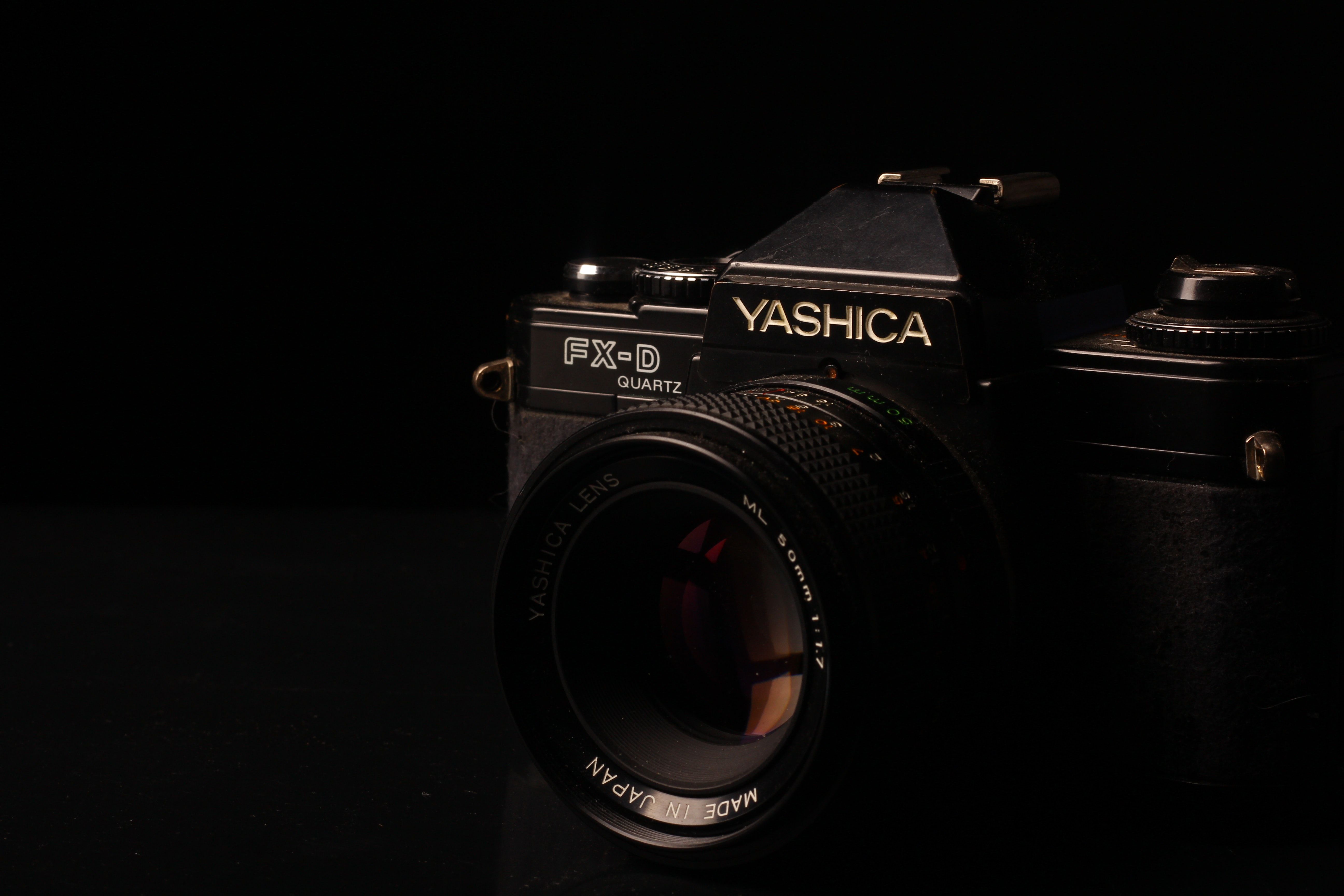 Close Up Photo Of Black Yashica FX D Camera · Free