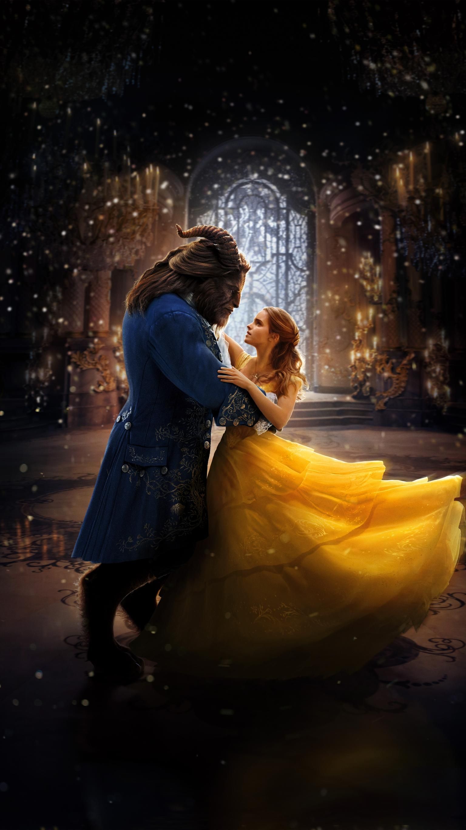 Beauty and the Beast (2017) Phone Wallpaper. Beauty, the beast