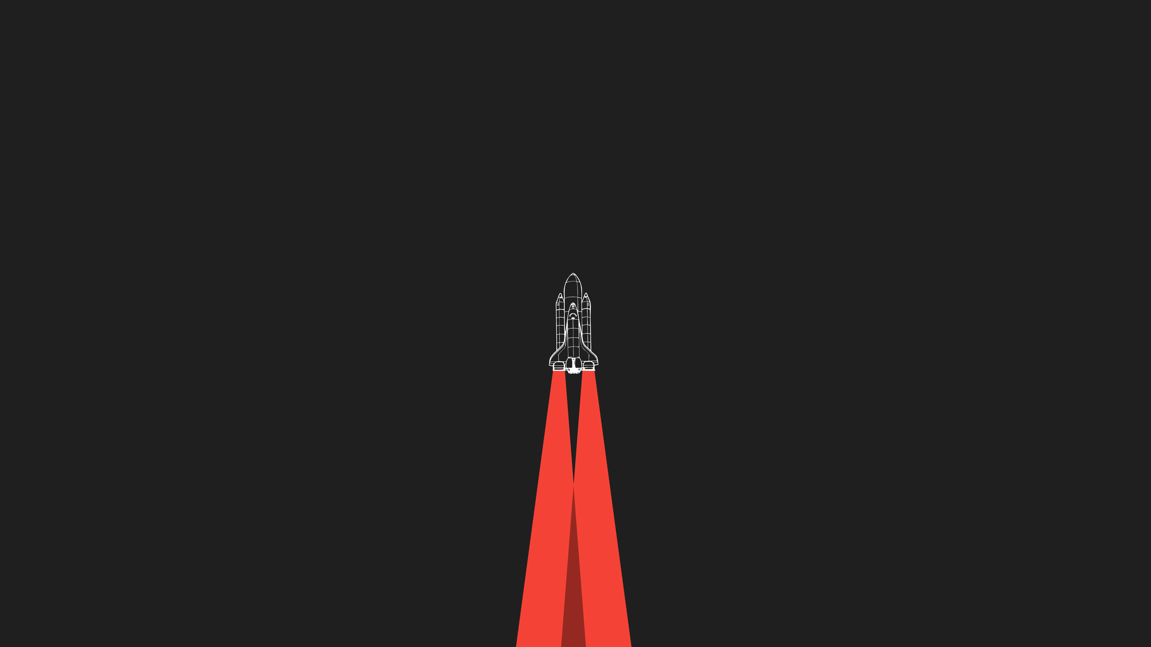 Minimalistic Rocket Wallpaper that I created