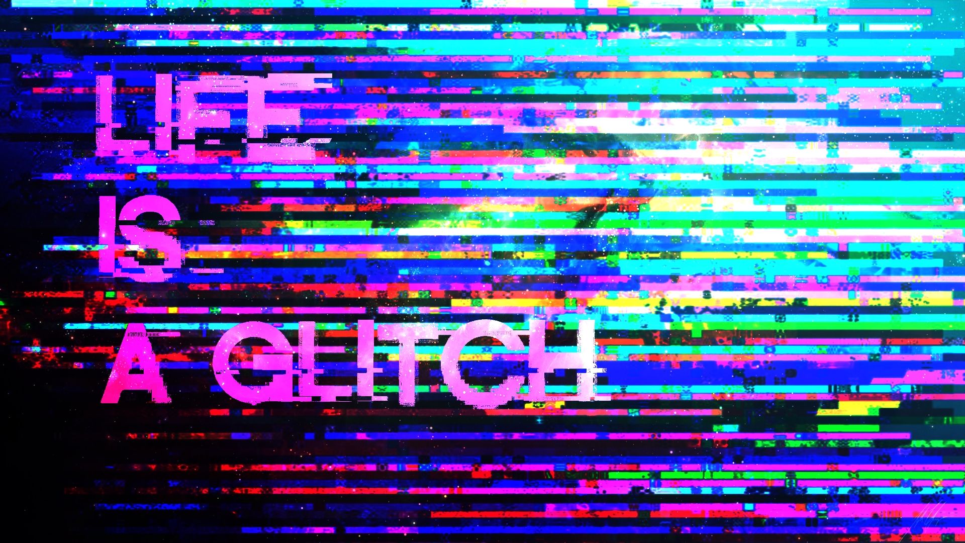 Anime HD Glitching Wallpapers Wallpaper Cave