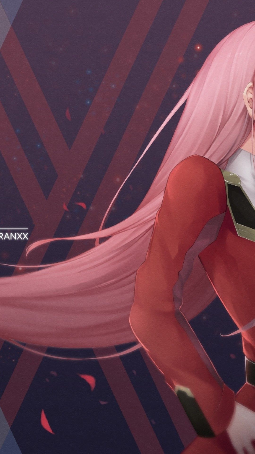 Download 1080x1920 Darling In The Franxx, Zero Two, Long Pink Hair