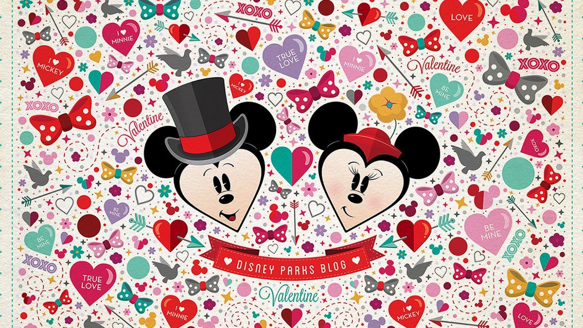 Download our Disney Parks Candy Hearts Wallpaper. Disney