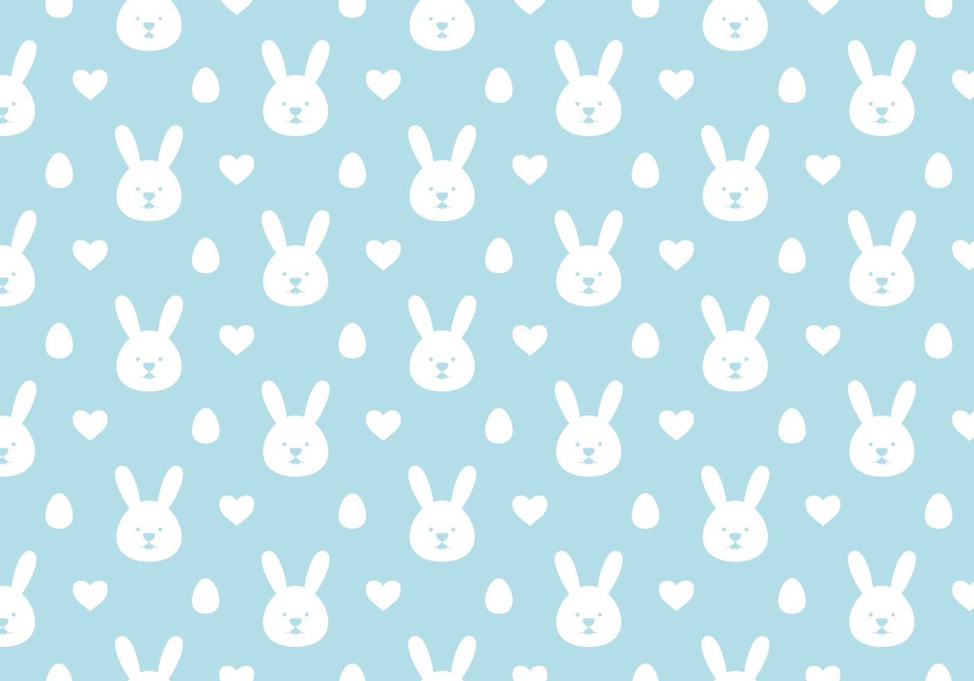 Easter Bunny Wallpaper Background Free Vectors, Clipart Graphics & Vector Art