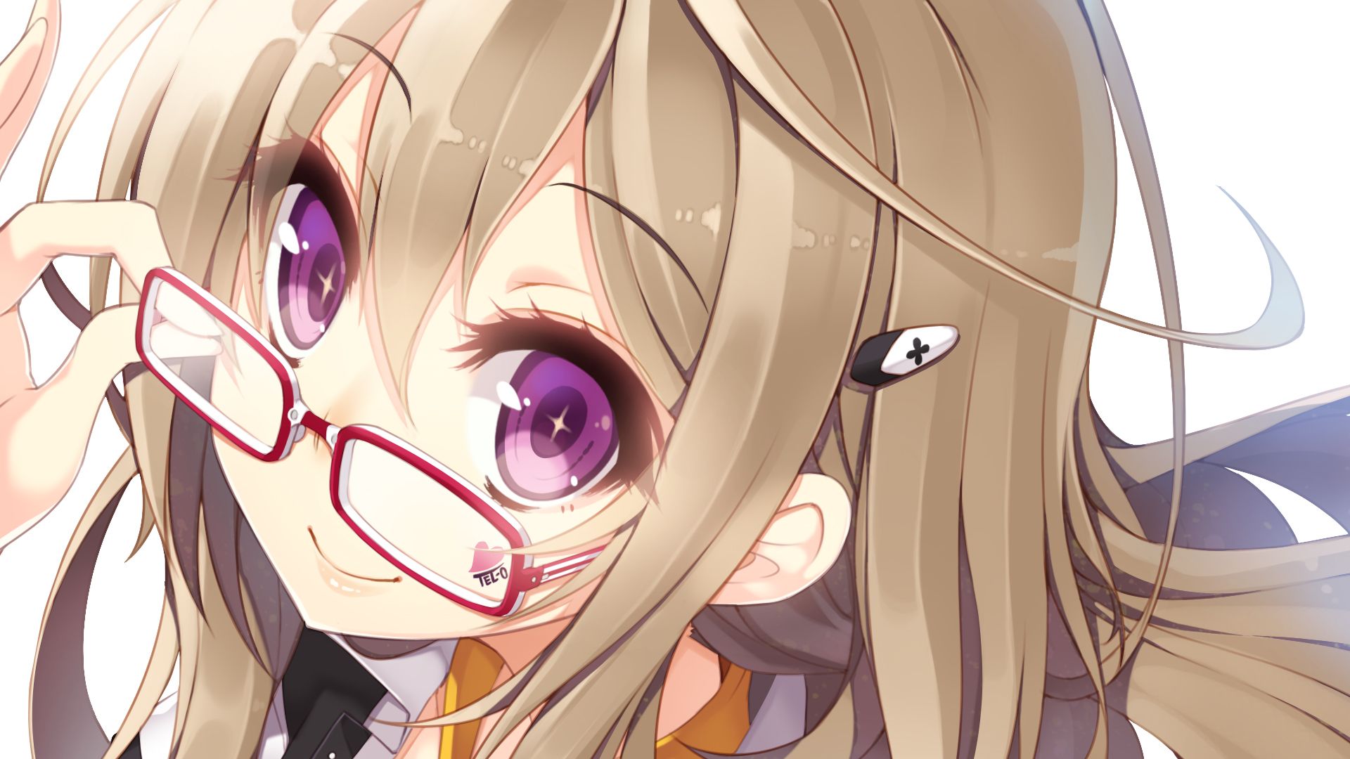 Anime Girl With Glasses HD Wallpaperx1080