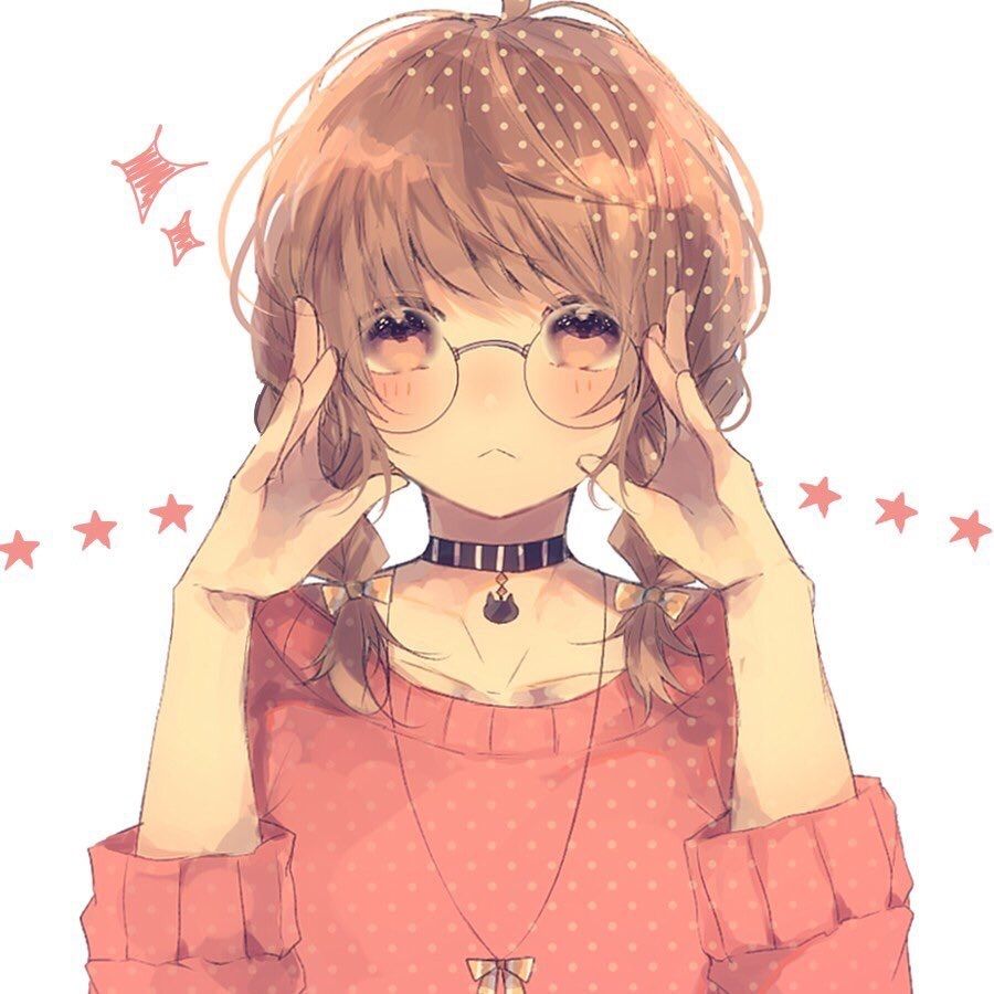 Cute Anime Girl with Glasses : r/wallpapers