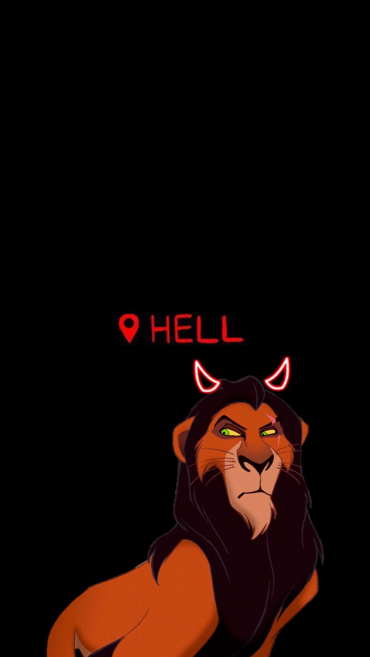 disney #scar #lionking #wallpaper #iphone #phone #phonewallpaper