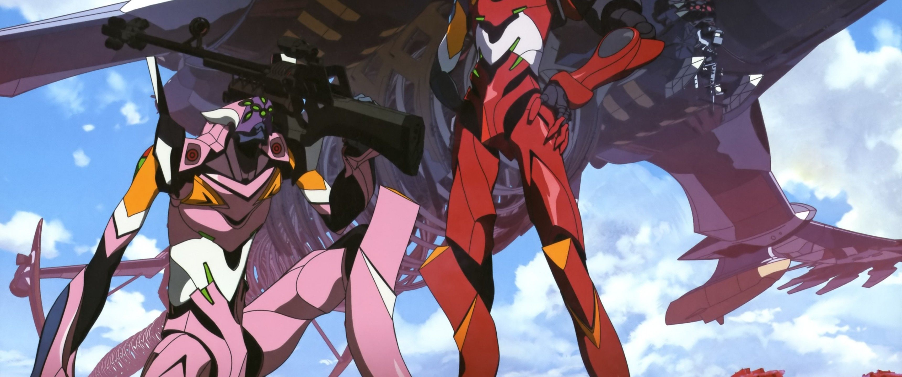 Download 3440x1440 Neon Genesis Evangelion, Evangelion Unit 02