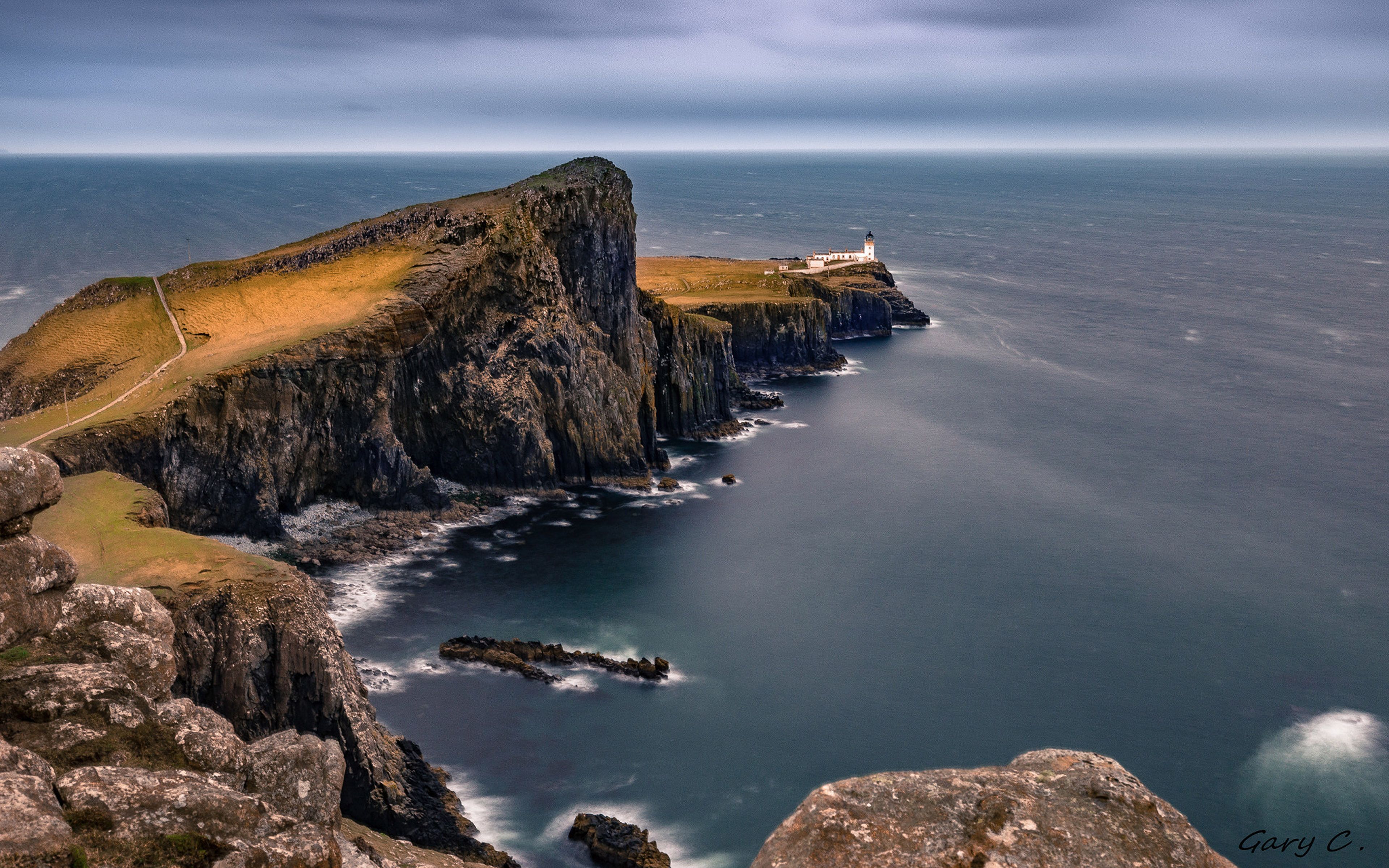 Neist Point Lighthouse On The Isle Of Skye In Scotland HD