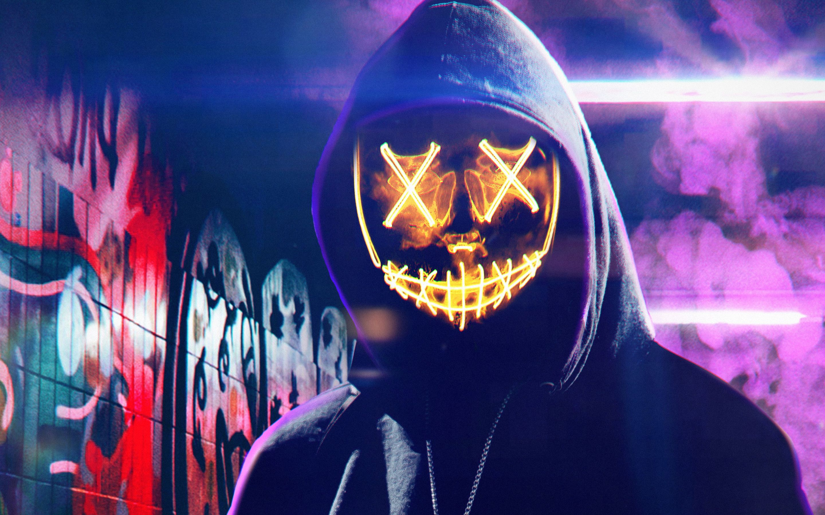 Mask Guy Tunnel 4k Macbook Pro Retina HD 4k Wallpaper