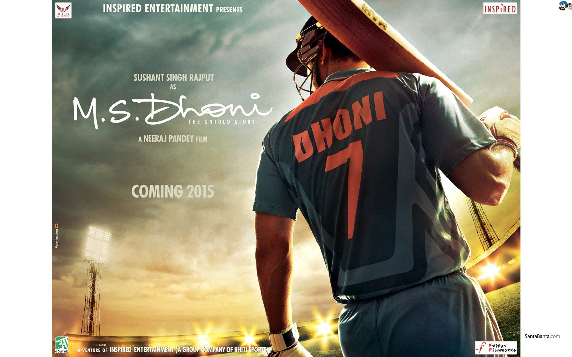 M.S. Dhoni, Bollywood HD Wallpaper / Desktop and Mobile Image